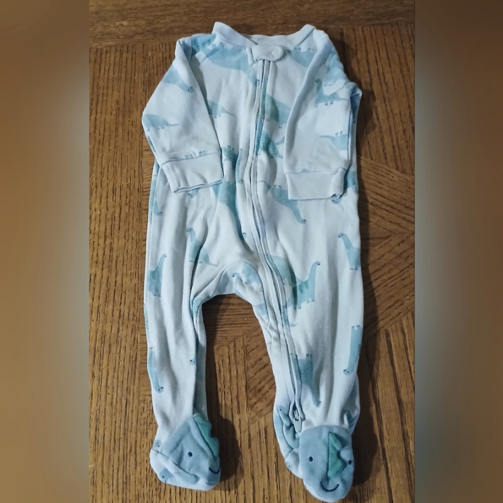 Blue Dinosaur Print Kids One Piece